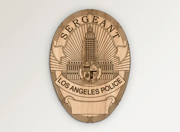 Los Angeles California Police LAPD Sergeant Badge SVG Vector911