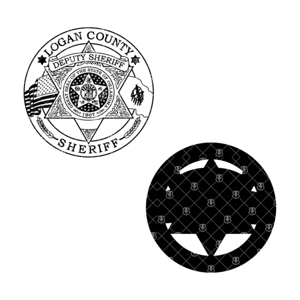 Logan County Oklahoma Sheriff Deputy Badge - Image 3