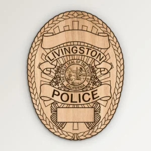 Livingston California Police Badge SVG Vector911