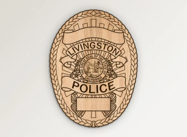 Livingston California Police Badge SVG Vector911