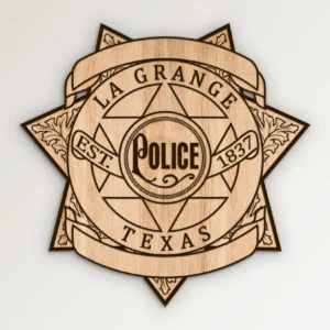 La Grange Texas Police Star Badge SVG Vector911