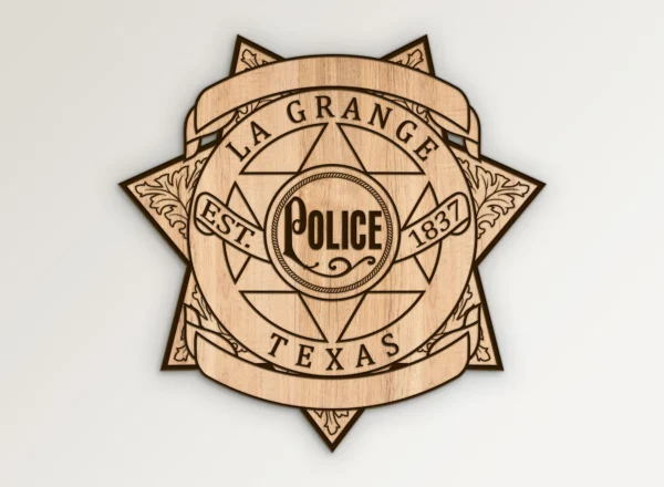 La Grange Texas Police Star Badge SVG Vector911