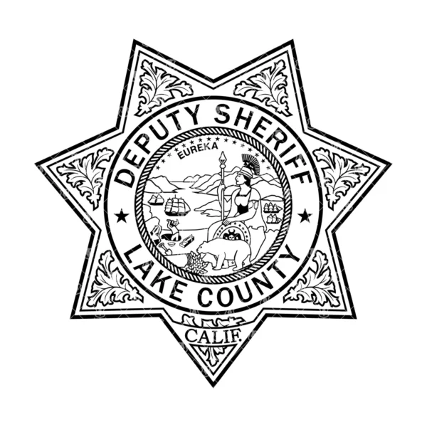 Lake County California Deputy Sheriff Badge - Image 2