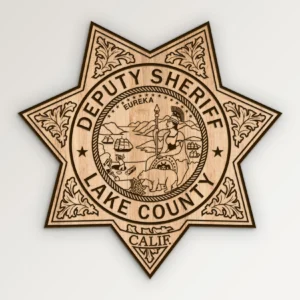 Lake County California Sheriff Deputy Badge SVG Vector911