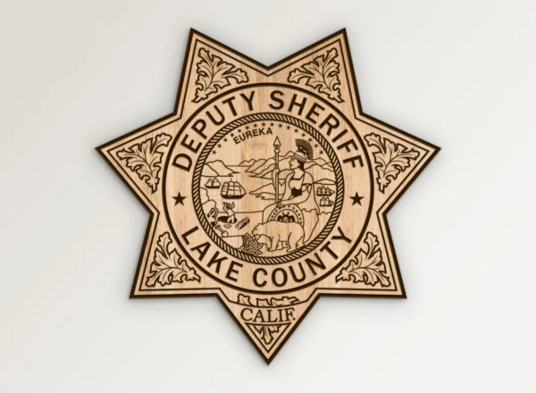 Lake County California Sheriff Deputy Badge SVG Vector911