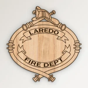 Laredo Texas Fire Department Badge SVG Vector911