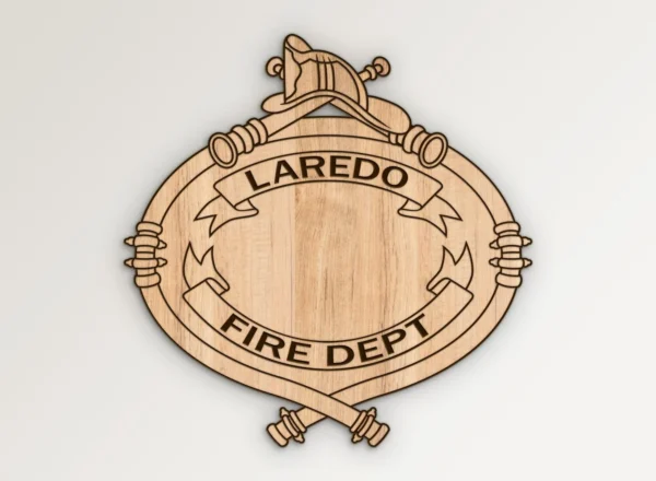 Laredo Texas Fire Department Badge SVG Vector911