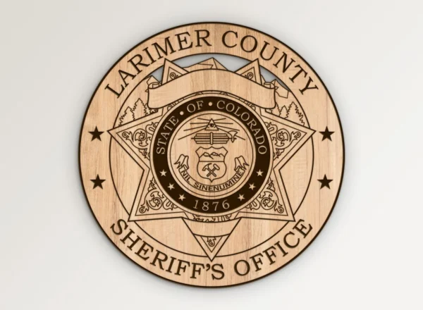 Larimer County Colorado Sheriffs Office Badge SVG Vector911