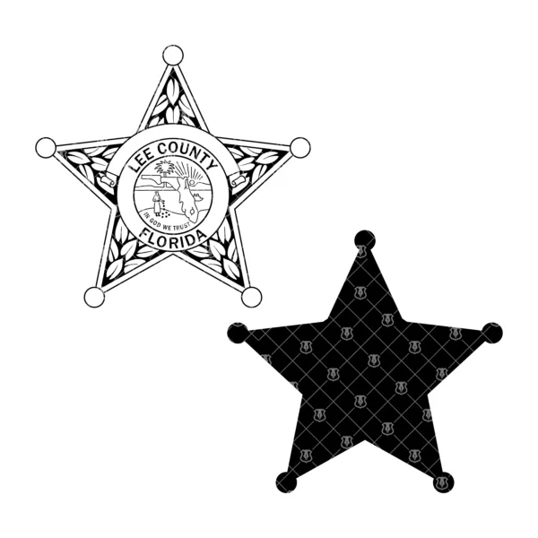 Lee County Florida Sheriff Badge - Image 3