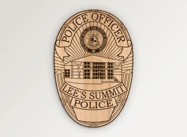 Lees Summit Missouri Police Officer Badge SVG Vector911