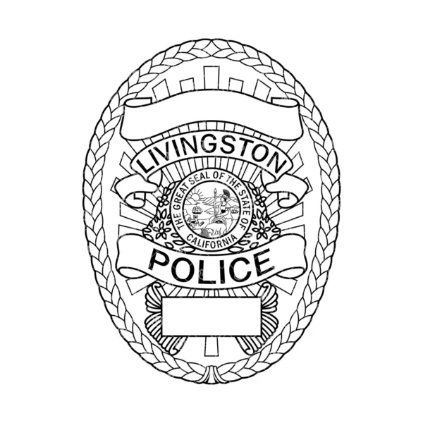 Livingston California Police Badge - Image 2