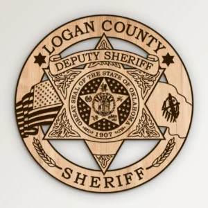 Logan County Oklahoma Deputy Sheriff Badge SVG Vector911