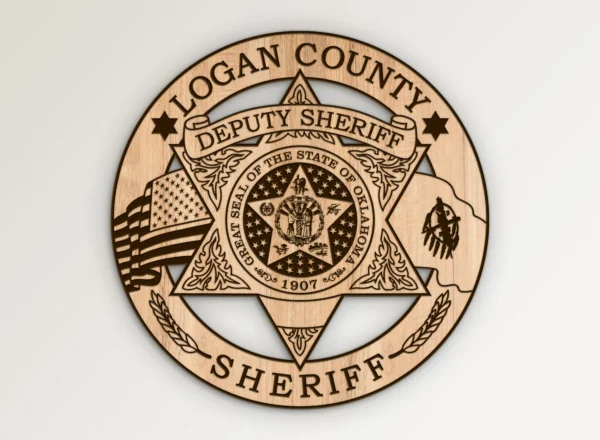 Logan County Oklahoma Deputy Sheriff Badge SVG Vector911