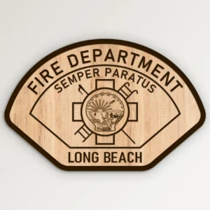 Long Beach California Fire Department Patch SVG Vector911