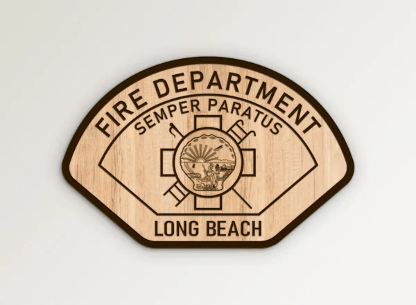 Long Beach California Fire Department Patch SVG Vector911