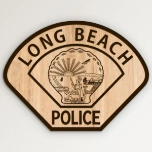 Long Beach California Police Patch SVG Vector911