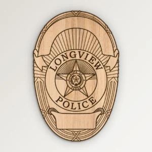 Longview Texas Police Badge SVG Vector911