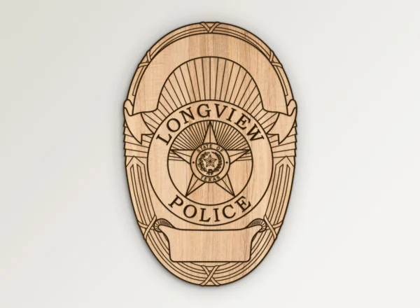 Longview Texas Police Badge SVG Vector911