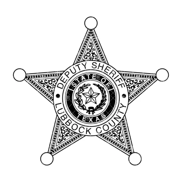 Lubbock County Texas Deputy Sheriff Badge - Image 2