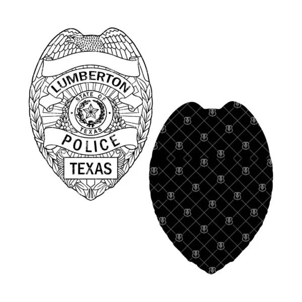 Lumberton Texas Police Badge - Image 3