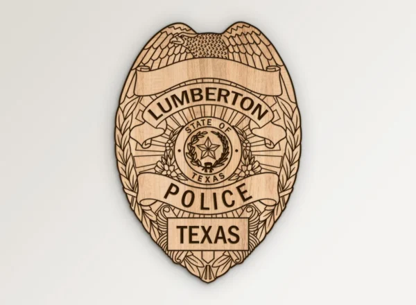 Lumberton Texas Police Badge SVG Vector911