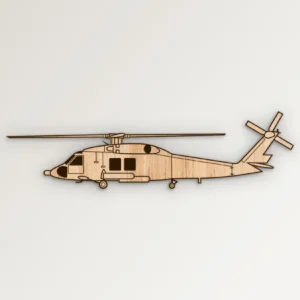 MH 60 Helicopter Side Profile Outline SVG Vector911