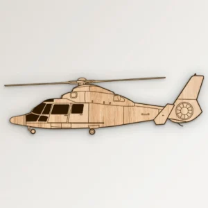 MH 65 Dolphin Helicopter Side Profile Outline SVG Vector911