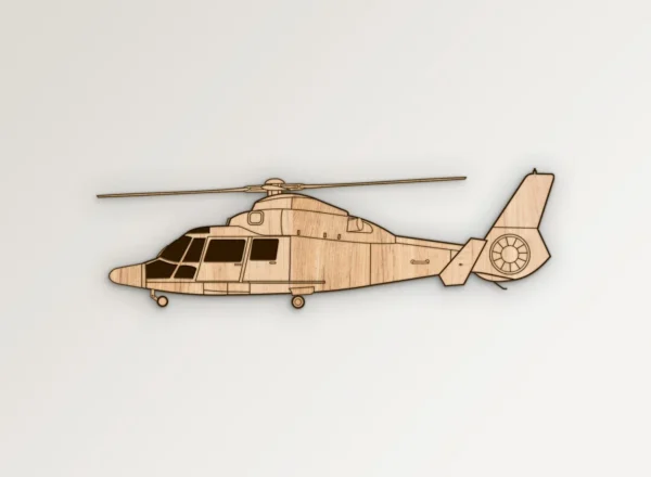 MH 65 Dolphin Helicopter Side Profile Outline SVG Vector911