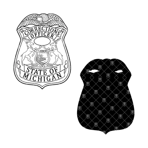 Michigan Corrections Department Officer Badge - Image 3