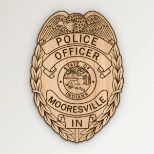 Mooresville Indiana Police Officer Badge SVG Vector911