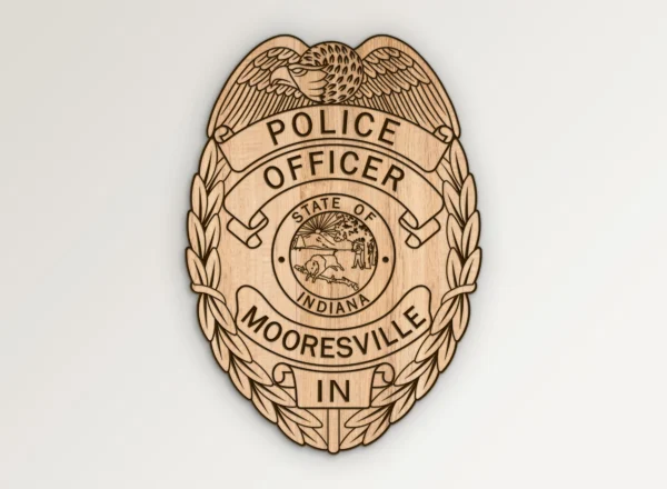 Mooresville Indiana Police Officer Badge SVG Vector911