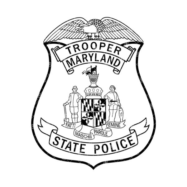 Maryland State Police Trooper Badge - Image 2