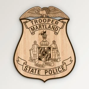 Maryland State Police Trooper Badge SVG Vector911