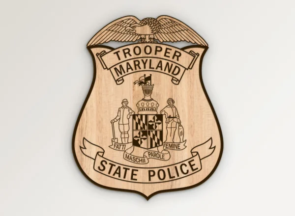 Maryland State Police Trooper Badge SVG Vector911