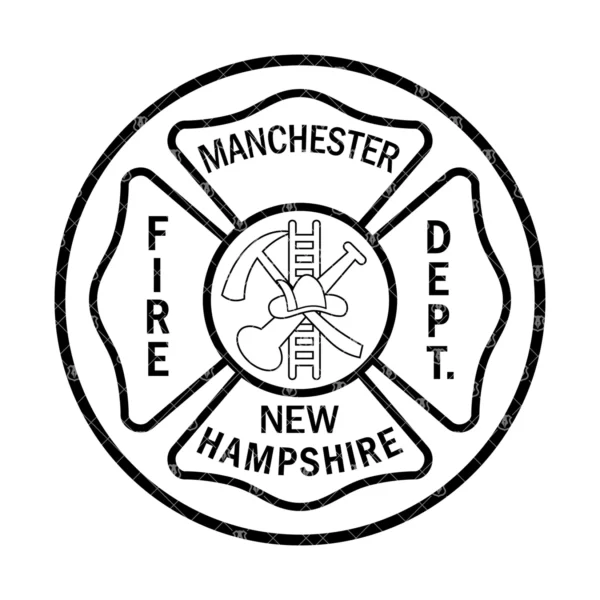 Manchester New Hampshire Fire Department Emblem - Image 2