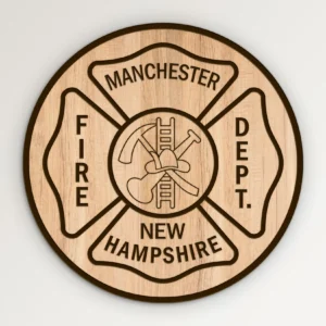 Manchester New Hampshire Fire Department Emblem SVG Vector911