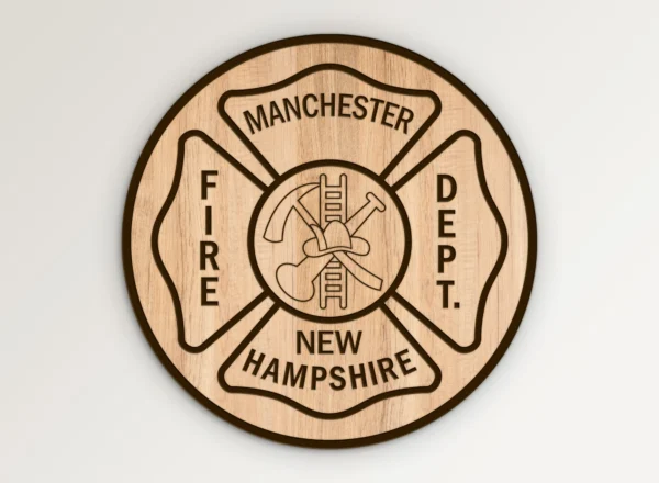 Manchester New Hampshire Fire Department Emblem SVG Vector911