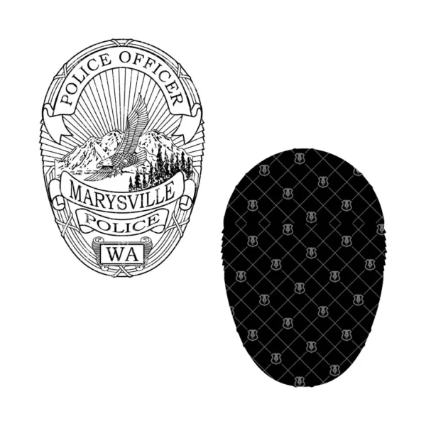 Marysville Washington Police Officer Badge - Image 3