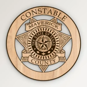 Maverick County Texas Constable Badge SVG Vector911