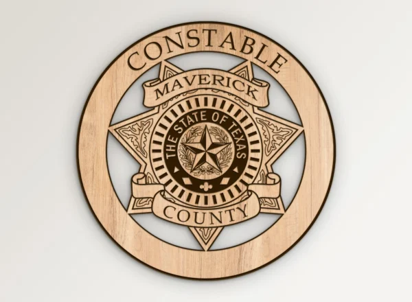 Maverick County Texas Constable Badge SVG Vector911