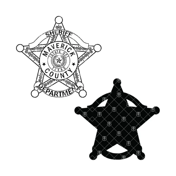 Maverick Texas Sheriff Badge - Image 3