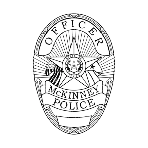 McKinney Texas Police Officer Badge - Image 2