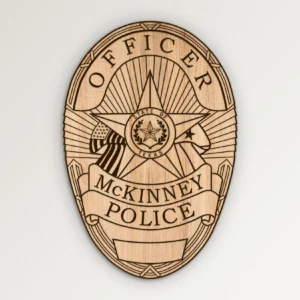 McKinney Texas Police Officer Badge SVG Vector911