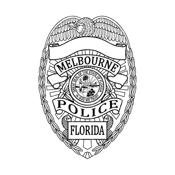 Melbourne Florida Police Badge - Image 2