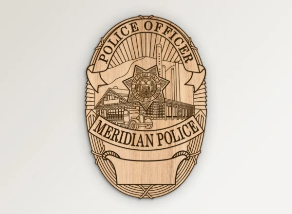 Meridian Idaho Police Officer Badge SVG Vector911