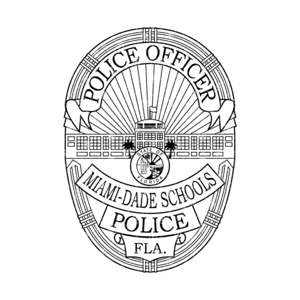 Miami Dade Florida Schools Police Officer Badge - Image 2