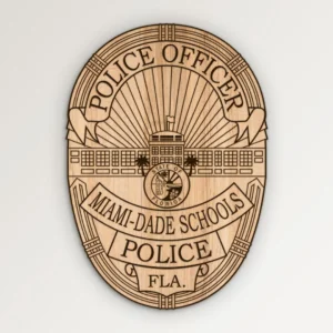 Miami Dade Florida Schools Police Officer Badge SVG Vector911