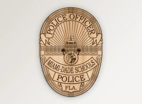 Miami Dade Florida Schools Police Officer Badge SVG Vector911