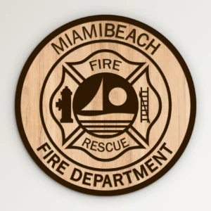 Miami Beach Florida Fire Department Emblem SVG Vector911