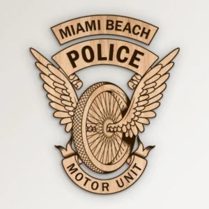 Miami Beach Florida Police Motor Unit Emblem SVG Vector911